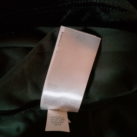 Old Navy Dress Plus Size 4X Flare Mini Black Jack Stretch Velour Long Sleeve New - Picture 16 of 16